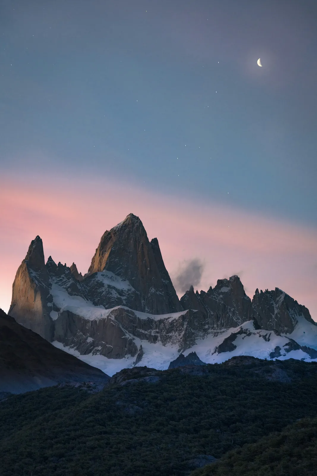 Picos al anochecer